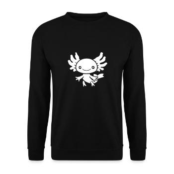 Axolotl - Unisex Pullover - Schwarz - Vorne - Alina (178cm) & Michal (187cm)