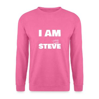 König Steve Name - Unisex Pullover - Pink - Vorne
