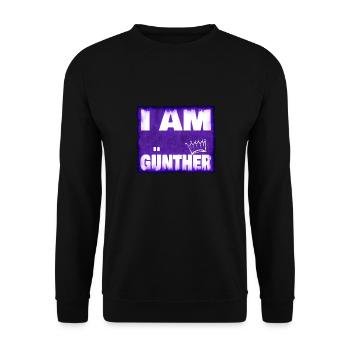 Nom du roi Günther - Sweat-shirt Unisexe - noir - Devant - Alina (178cm) & Michal (187cm)