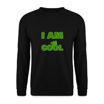 Cool - Unisex Pullover - Schwarz - Vorne - Alina (178cm) & Michal (187cm)