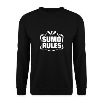 Sumo - Unisex Sweatshirt - black - Front - Alina (178cm) & Michal (187cm)