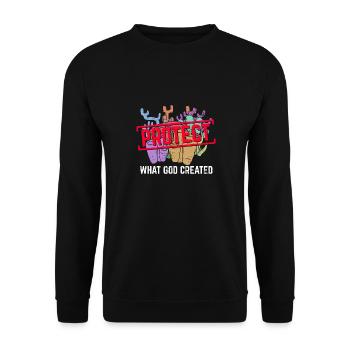 Récifs coralliens Océan Nature Dieu Christianisme - Sweat-shirt Unisexe - noir - Devant - Alina (178cm) & Michal (187cm)