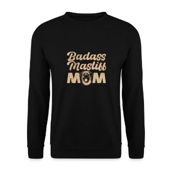 Mastiff Dog Old English Mastiff - Unisex Sweatshirt - black - Front - Alina (178cm) & Michal (187cm)