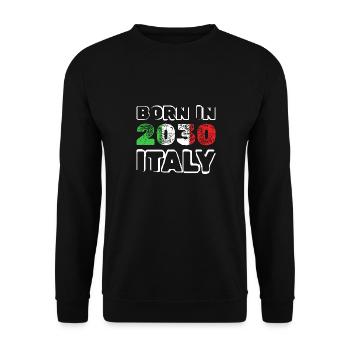 Italy 2030 - Unisex Sweatshirt - black - Front - Alina (178cm) & Michal (187cm)