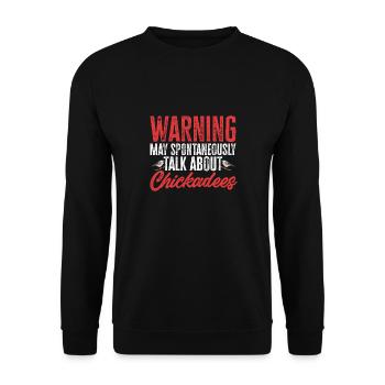 Observation des oiseaux mésanges - Sweat-shirt Unisexe - noir - Devant - Alina (178cm) & Michal (187cm)