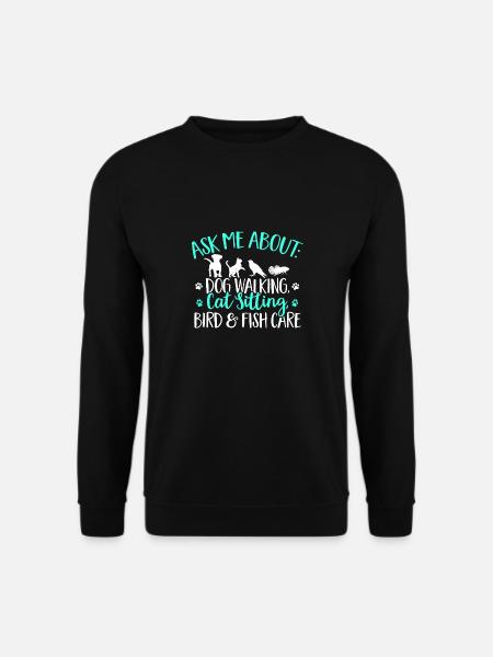 Haustierbetreuung Katze Hund Haustiersitter - Unisex Pullover - Schwarz