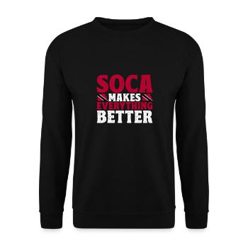 Trinidad and Tobago flag - Unisex Sweatshirt - black - Front - Alina (178cm) & Michal (187cm)