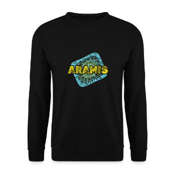 Cadeau pour Aramis - Sweat-shirt Unisexe - noir - Devant - Alina (178cm) & Michal (187cm)