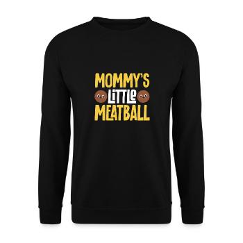 Fleischbällchen Italien Italienisches Essen - Unisex Pullover - Schwarz - Vorne - Alina (178cm) & Michal (187cm)