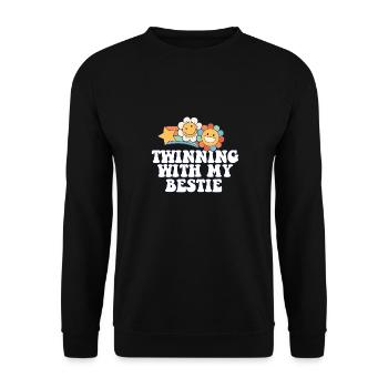 Jumelage avec mon meilleur ami Squad Twin - Sweat-shirt Unisexe - noir - Devant - Alina (178cm) & Michal (187cm)
