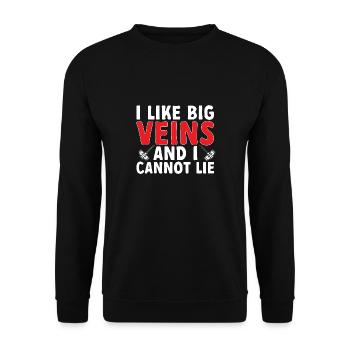 Phlebotomy Blood Draw Blood Nurse - Unisex Sweatshirt - black - Front - Alina (178cm) & Michal (187cm)