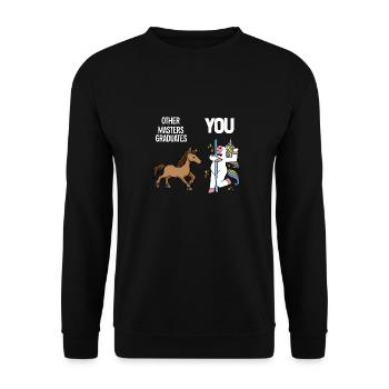 Master Etudes Master - Sweat-shirt Unisexe - noir - Devant - Alina (178cm) & Michal (187cm)