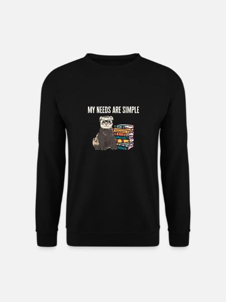 Furet, propriétaire de furet - Sweat-shirt Unisexe - noir