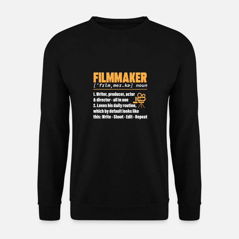 Monteur vidéo Cinéaste Vidéaste - Sweat-shirt Unisexe - noir