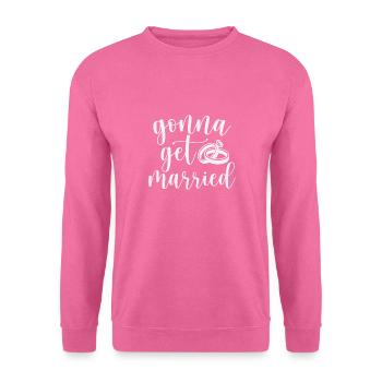 Mariage mariée marié Bachelor Bachelorette Party - Sweat-shirt Unisexe - rose - Devant
