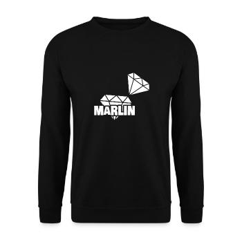 Marlin précieux - Sweat-shirt Unisexe - noir - Devant - Alina (178cm) & Michal (187cm)