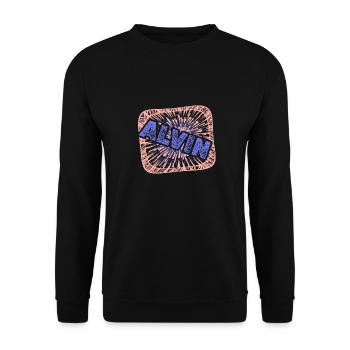 Alvin as a colleague - Unisex Sweatshirt - black - Front - Alina (178cm) & Michal (187cm)