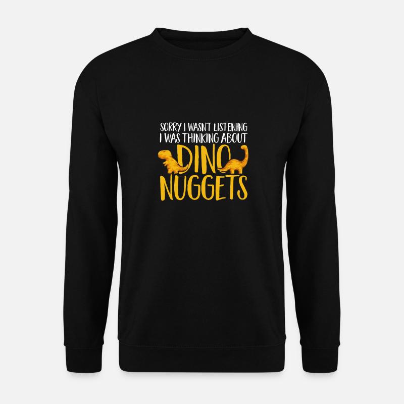 Dino Nuggets Dinosaurier Chicken Nuggets - Unisex Pullover - Schwarz