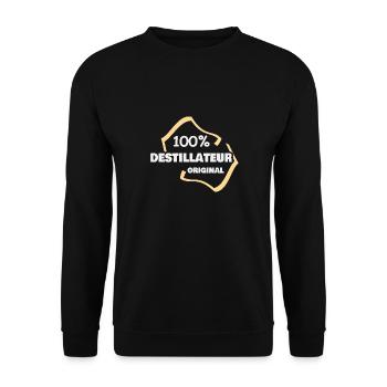 Distiller as a profession - Unisex Sweatshirt - black - Front - Alina (178cm) & Michal (187cm)