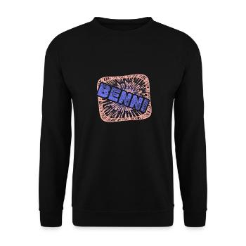 Colleague Benni - Unisex Sweatshirt - black - Front - Alina (178cm) & Michal (187cm)