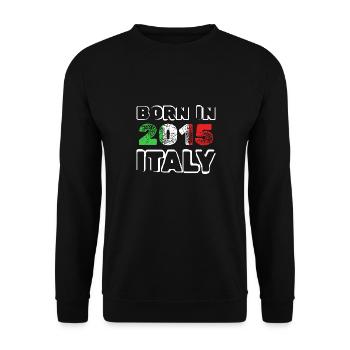 Né en 2015 - Sweat-shirt Unisexe - noir - Devant - Alina (178cm) & Michal (187cm)