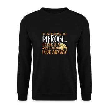 Pierogi polonais - Sweat-shirt Unisexe - noir - Devant - Alina (178cm) & Michal (187cm)