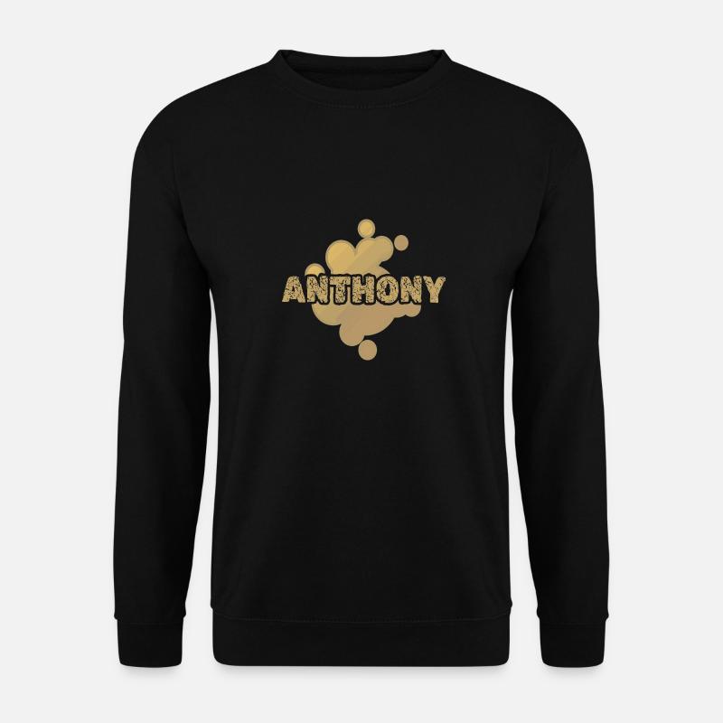 First name Anthony - Unisex Sweatshirt - black