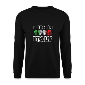 Born in 1995 - Unisex Sweatshirt - black - Front - Alina (178cm) & Michal (187cm)