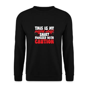 Night Shift Nurse - Unisex Sweatshirt - black - Front - Alina (178cm) & Michal (187cm)