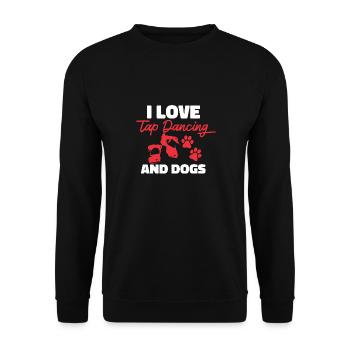 Tap Dance Teacher Tap Dancer Tap Dance - Unisex Sweatshirt - black - Front - Alina (178cm) & Michal (187cm)