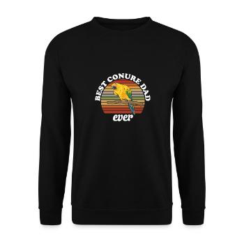 Parakeet, Parrot, Parakeet, Bird - Unisex Sweatshirt - black - Front - Alina (178cm) & Michal (187cm)
