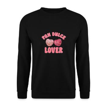 Concha Hispanic Mexican Pan Dulce - Unisex Sweatshirt - black - Front - Alina (178cm) & Michal (187cm)