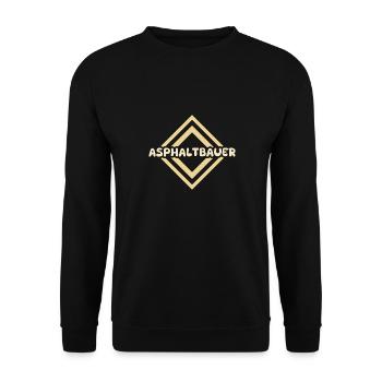 Job Asphalt Worker - Unisex Sweatshirt - black - Front - Alina (178cm) & Michal (187cm)
