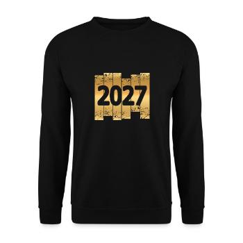 2027 - Sweat-shirt Unisexe - noir - Devant - Alina (178cm) & Michal (187cm)