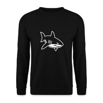 Requin - Sweat-shirt Unisexe - noir - Devant - Alina (178cm) & Michal (187cm)