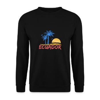 Strand Ecuador - Unisex Pullover - Schwarz - Vorne - Alina (178cm) & Michal (187cm)