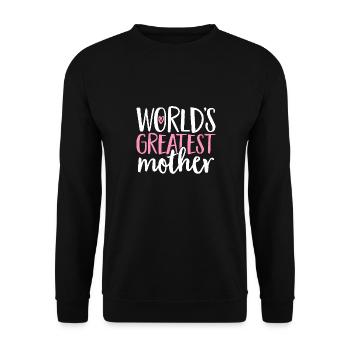 La meilleure mère du monde Fête des mères - Sweat-shirt Unisexe - noir - Devant - Alina (178cm) & Michal (187cm)