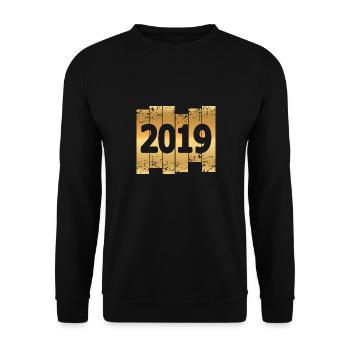 in 2019 - Unisex Sweatshirt - black - Front - Alina (178cm) & Michal (187cm)