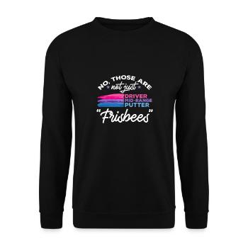 Discgolf Disc Golf Frisbee - Unisex Pullover - Schwarz - Vorne - Alina (178cm) & Michal (187cm)