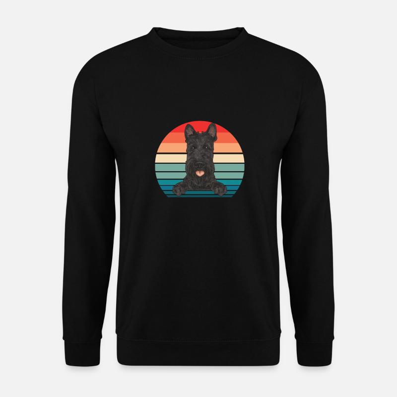Scottish Terrier Scottie Dog - Unisex Sweatshirt - black