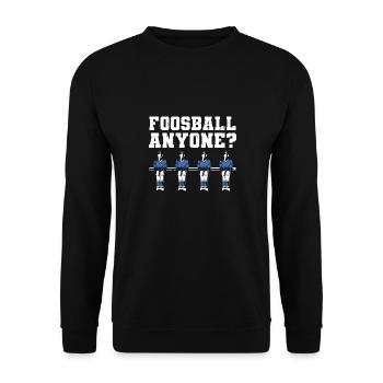 Table Soccer Player Foosball Anyone - Unisex Pullover - Schwarz - Vorne - Alina (178cm) & Michal (187cm)