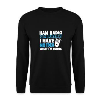 Opérateur radio amateur amateur Anten - Sweat-shirt Unisexe - noir - Devant - Alina (178cm) & Michal (187cm)