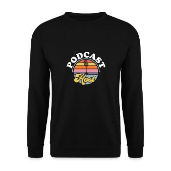 Podcaster Podcast - Unisex Sweatshirt - black - Front - Alina (178cm) & Michal (187cm)