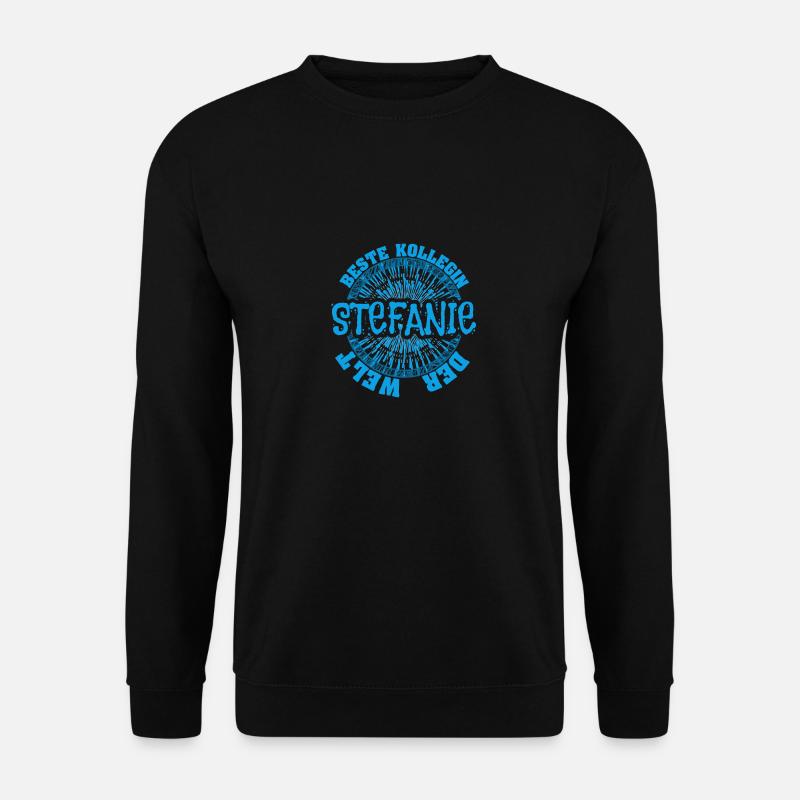 Vorname Stefanie - Unisex Pullover - Schwarz