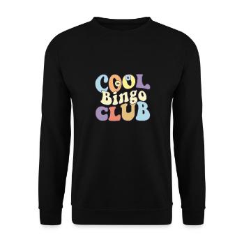 Cool Bingo Club Bingo Queen King Grand-mère - Sweat-shirt Unisexe - noir - Devant - Alina (178cm) & Michal (187cm)