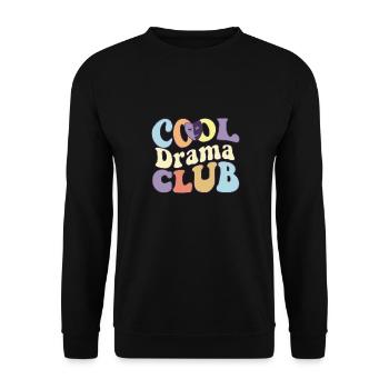Cool Drama Theater Broadway Stage Theatre Acteur - Sweat-shirt Unisexe - noir - Devant - Alina (178cm) & Michal (187cm)