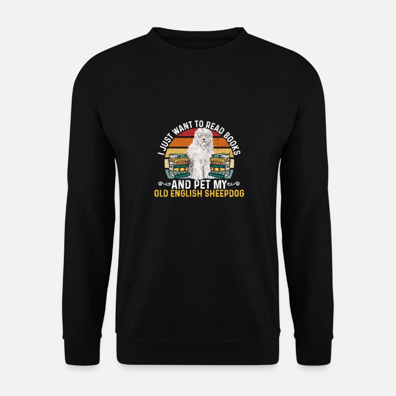 Old English Sheepdog Sheepie Bobtail - Unisex Sweatshirt - black