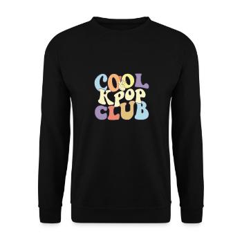 Cool Kpop Club Saranghae K-Pop Squad Fan coréen - Sweat-shirt Unisexe - noir - Devant - Alina (178cm) & Michal (187cm)