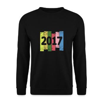 Jahr 2017 - Unisex Pullover - Schwarz - Vorne - Alina (178cm) & Michal (187cm)