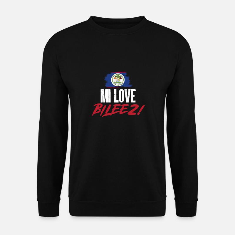 Belize Flagge Belizer - Unisex Pullover - Schwarz